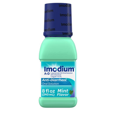 Imodium Anti-Diarrheal Mint Liquid - 8 Fl. Oz. - Image 1