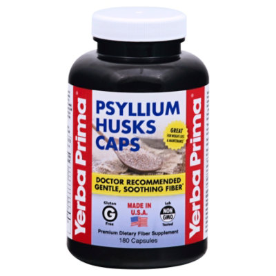 Yerba Prima Psyllium Husk - 180 Count - Image 3