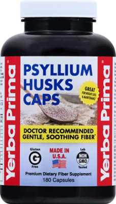 Yerba Prima Psyllium Husk - 180 Count - Image 2