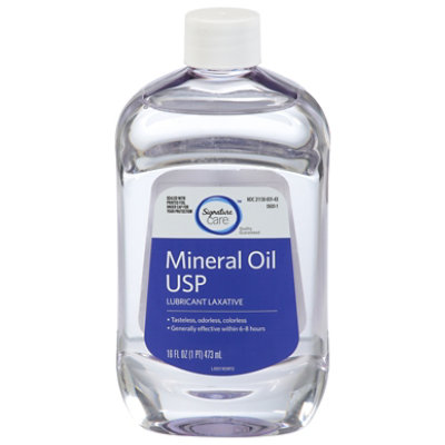 Signature Select/Care Mineral Oil USP Lubricant Laxative - 16 Fl. Oz. - Image 1