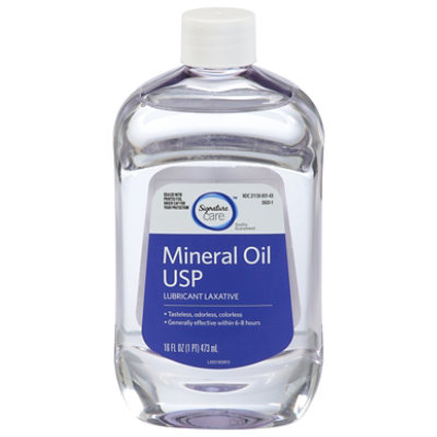 Signature Select/Care Mineral Oil USP Lubricant Laxative - 16 Fl. Oz. - Image 2