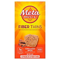Metamucil Fiber Supplement Fiber Thins Cinnamon Spice - 12-0.77 Oz - Image 2