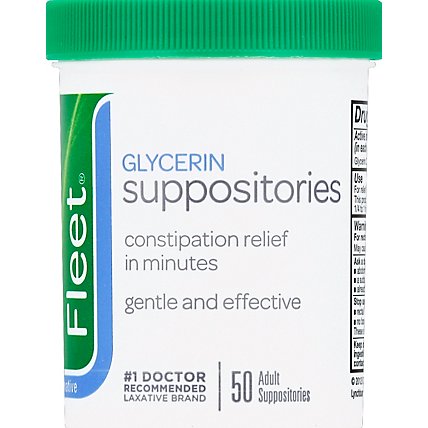 Fleet Glycerin Suppositories Adult - 50 Count - Image 2