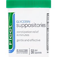 Fleet Glycerin Suppositories Adult - 50 Count - Image 2