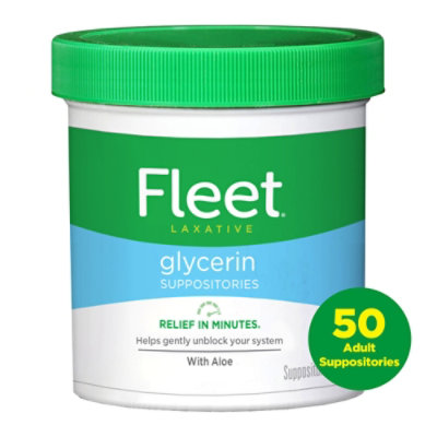 Fleet Glycerin Suppositories Adult - 50 Count - Image 2