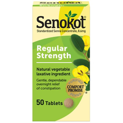 Senokot Regular Strength Laxative Tablets - 50 Count - Image 2