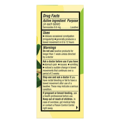 Senokot Regular Strength Laxative Tablets - 50 Count - Image 3