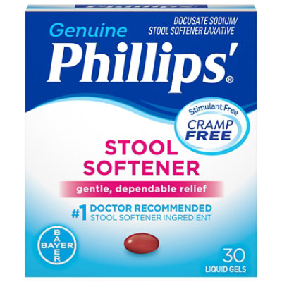 Phillips Stool Softener Liquid Gels Cramp Free - 30 Count