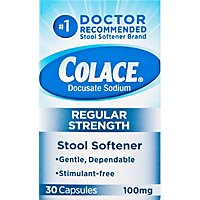 Colace Regular Strength 100 Mg Stool Softener Capsules - 30 Count - Image 2