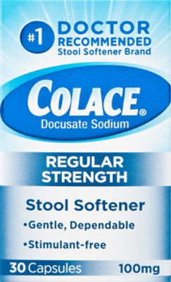 Colace Regular Strength 100 Mg Stool Softener Capsules - 30 Count - Image 2