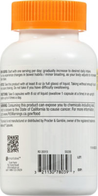 Signature Select/Care Fiber Supplement Psyllium Seed Husk Fiber Capsule - 160 Count - Image 4