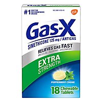 Gas-X Anti Gas Tablets Peppermint Creme - 18 Count - Image 1
