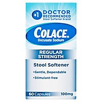 Colace Regular Strength 100 Mg Stool Softener Capsules - 60 Count - Image 3