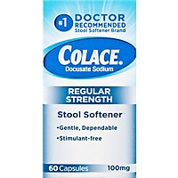 Colace Regular Strength 100 Mg Stool Softener Capsules - 60 Count - Image 2