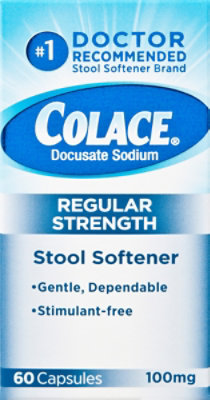 Colace Regular Strength 100 Mg Stool Softener Capsules - 60 Count - Image 2