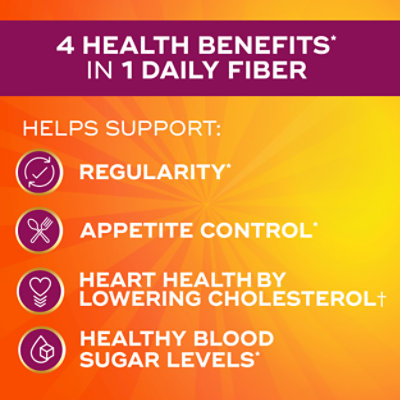 Metamucil Psyllium Fiber Supplement 4 In 1 MultiHealth Powder Orange - 48.2 Oz - Image 5