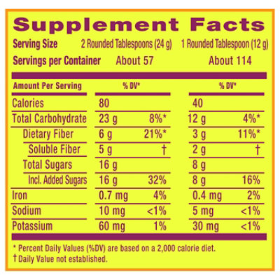 Metamucil Psyllium Fiber Supplement 4 In 1 MultiHealth Powder Orange - 48.2 Oz - Image 3