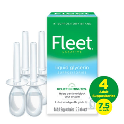 Fleet Glycerin Suppositories Adult Liquid - 4 Count - Image 2