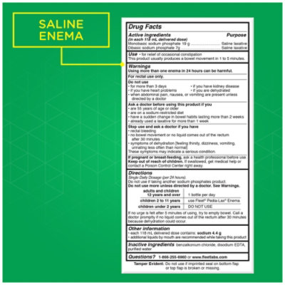 Fleet Enema Saline Laxative Twin Pack - 2-4.5 Fl. Oz. - Image 4