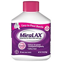 MiraLAX Powder For Constipation Relief 30 Dose Easy to Pour Bottle - 17.9 Oz - Image 3