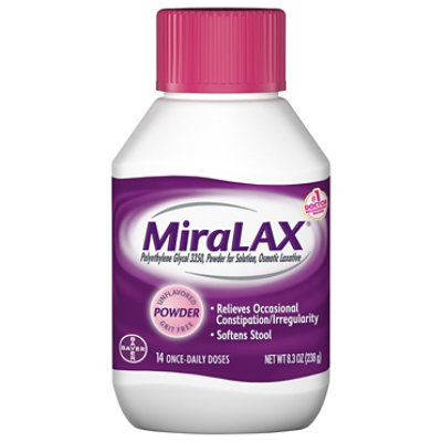 MiraLAX Powder For Constipation Relief 14 Dose - 8.3 Oz