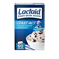 Lactaid Fast Act Lactase Enzyme Supplement Caplets - 60 Count - Image 1