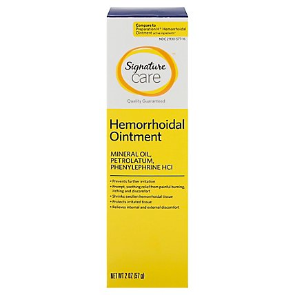 Signature Care Hemorrhoidal Ointment - 2 Oz - Image 1