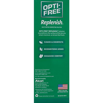 Opti Free Replenish Disinfecting Solution Multi-Purpose Enhanced Comfort - 10 Fl. Oz. - Image 5