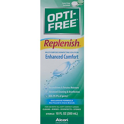 Opti Free Replenish Disinfecting Solution Multi-Purpose Enhanced Comfort - 10 Fl. Oz. - Image 2