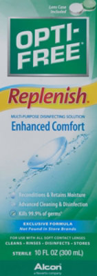 Opti Free Replenish Disinfecting Solution Multi-Purpose Enhanced Comfort - 10 Fl. Oz. - Image 2