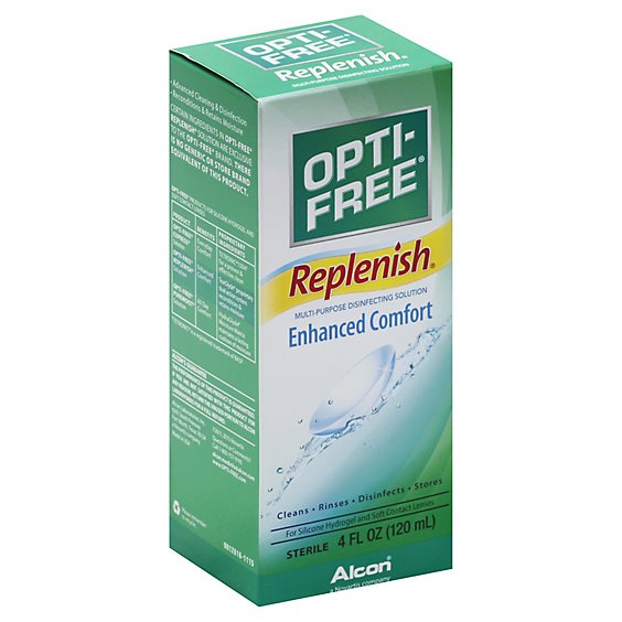 Opti Free Replenish Disinfecting Solution Multi-Purpose Sterile - 4 Fl. Oz.