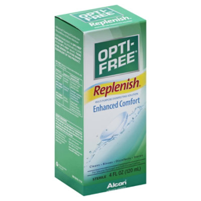 Opti Free Replenish Disinfecting Solution Multi-Purpose Sterile - 4 Fl. Oz. - Image 1