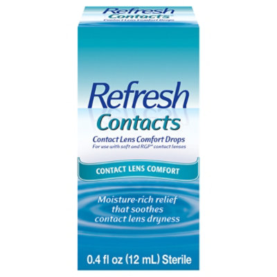 Refresh Contacts Comfort Drops For Use with Contact Lenses - 0.4 Fl. Oz. - Image 1
