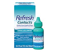 Refresh Contacts Comfort Drops For Use with Contact Lenses - 0.4 Fl. Oz.