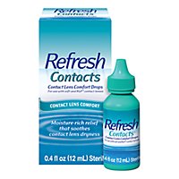 Refresh Contacts Contact Lens Comfort Drops - 0.4 Fl. Oz. - Image 1