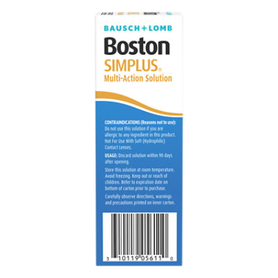 Boston SIMPLUS Multi-Action Contact Lens Solution for Gas Permeable Contact Lenses - 3.5 Fl. Oz. - Image 5