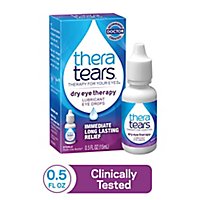 Thera Tears Eye Drops Dry Eye Therapy Lubricant - 0.5 Fl. Oz. - Image 1