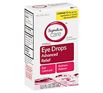 Signature Care Eye Drops Redness Relief Advanced Relief Lubricant  - 0.5 Fl. Oz.