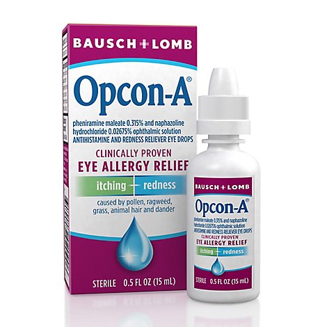 Bausch & Lomb Allergy Relief Opcon-A Eye - 0.5 Fl. Oz.