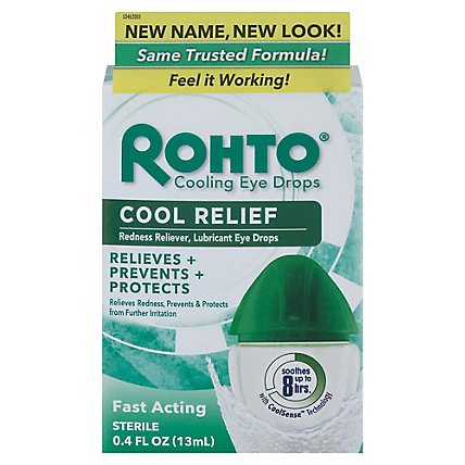 Rohto Eye Drops Lubricant Redness Relief - 0.4 Fl. Oz. - Image 3