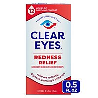 Clear Eyes Eye Drops Redness Relief - 0.5 Fl. Oz. - Image 1