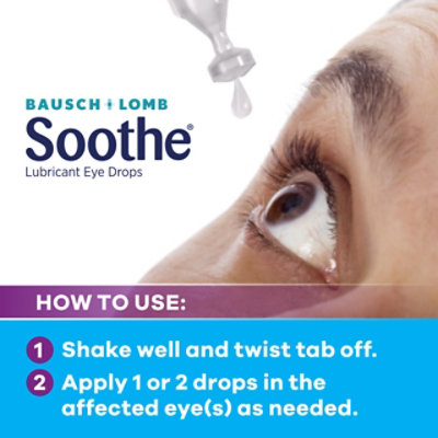 Soothe Eye Drops for Dry Eyes Preservative Free Lubricant Eye Drops - 30 Count - Image 3