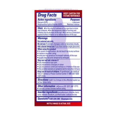 Clear Eyes Eye Drops Redness Relief Maximum - 0.5 Fl. Oz. - Image 3