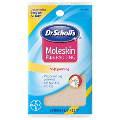 Dr. Scholls Moleskin Plus Padding - 3 Count