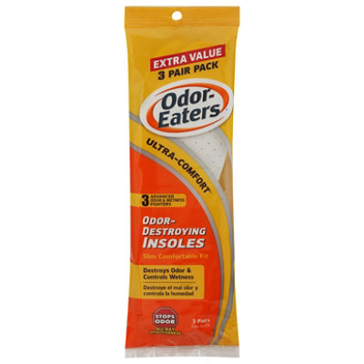 Odor Eaters Insoles Odor Destroying Ultra Comfort Trim To Fit - 3 Count - Image 3