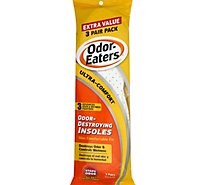 Odor Eaters Insoles Odor Destroying Ultra Comfort Trim To Fit - 3 Count