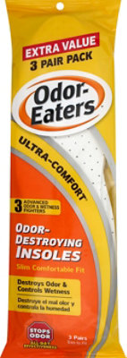 Odor Eaters Insoles Odor Destroying Ultra Comfort Trim To Fit - 3 Count
