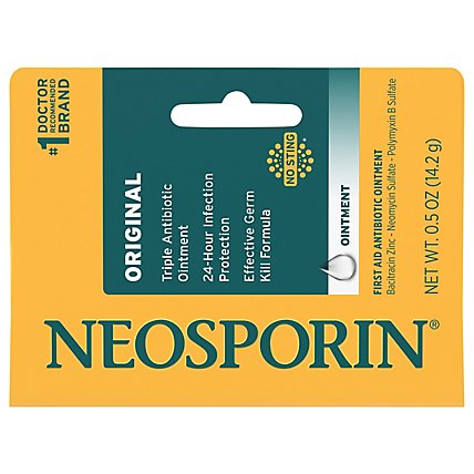 Neosporin Ointment First Aid Antibiotic Original - 0.5 Oz - Image 3