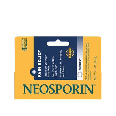 Neosporin Pain Relieving Ointment First Aid Antibiotic Dual Action Maximum Strength - 1 Oz