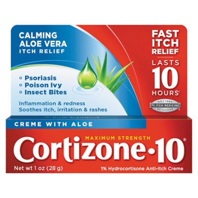 Cortizone 10 Anti-Itch Creme Maximum Strength - 1 Oz - Image 2